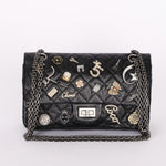 Chanel 2.55 Reissue 255 Lucky Charms Double Flap Black Calfskin RHW