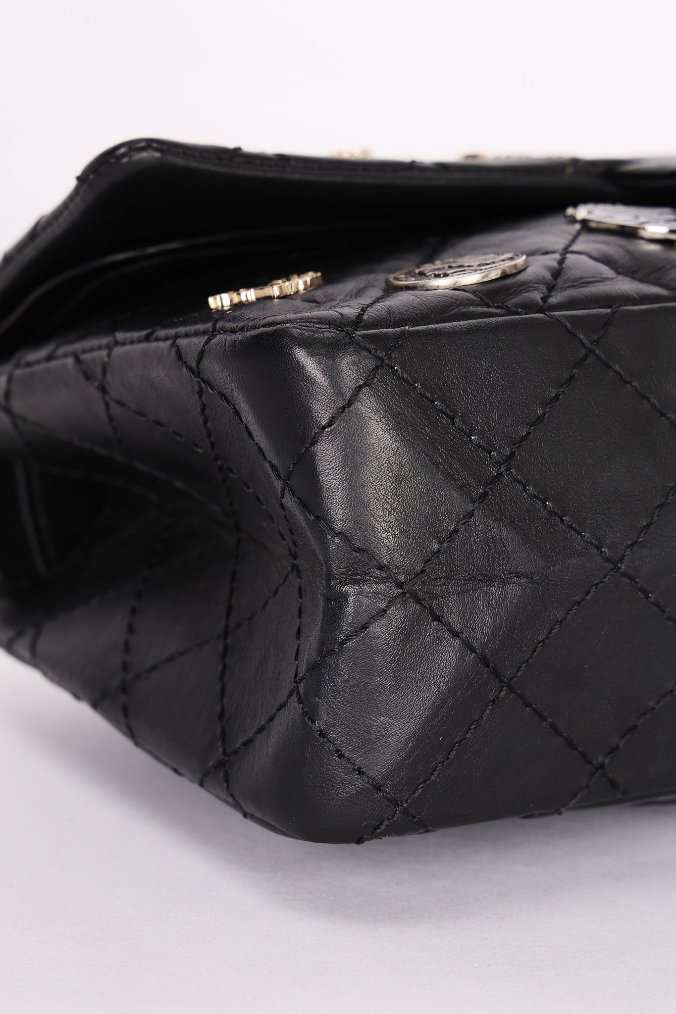 Chanel 2.55 Reissue 255 Lucky Charms Double Flap Black Calfskin RHW