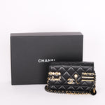 Chanel Coco Clips Wallet on Chain Black Lambskin MMHW
