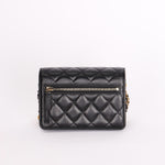 Chanel Coco Clips Wallet on Chain Black Lambskin MMHW