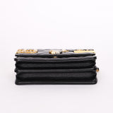 Chanel Coco Clips Wallet on Chain Black Lambskin MMHW