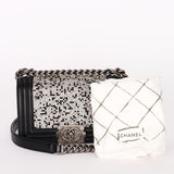 Chanel Strass Rhinestone Small Boy Bag Black Lambskin RHW