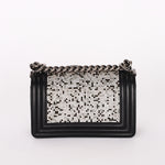 Chanel Strass Rhinestone Small Boy Bag Black Lambskin RHW