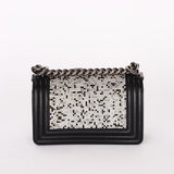 Chanel Strass Rhinestone Small Boy Bag Black Lambskin RHW