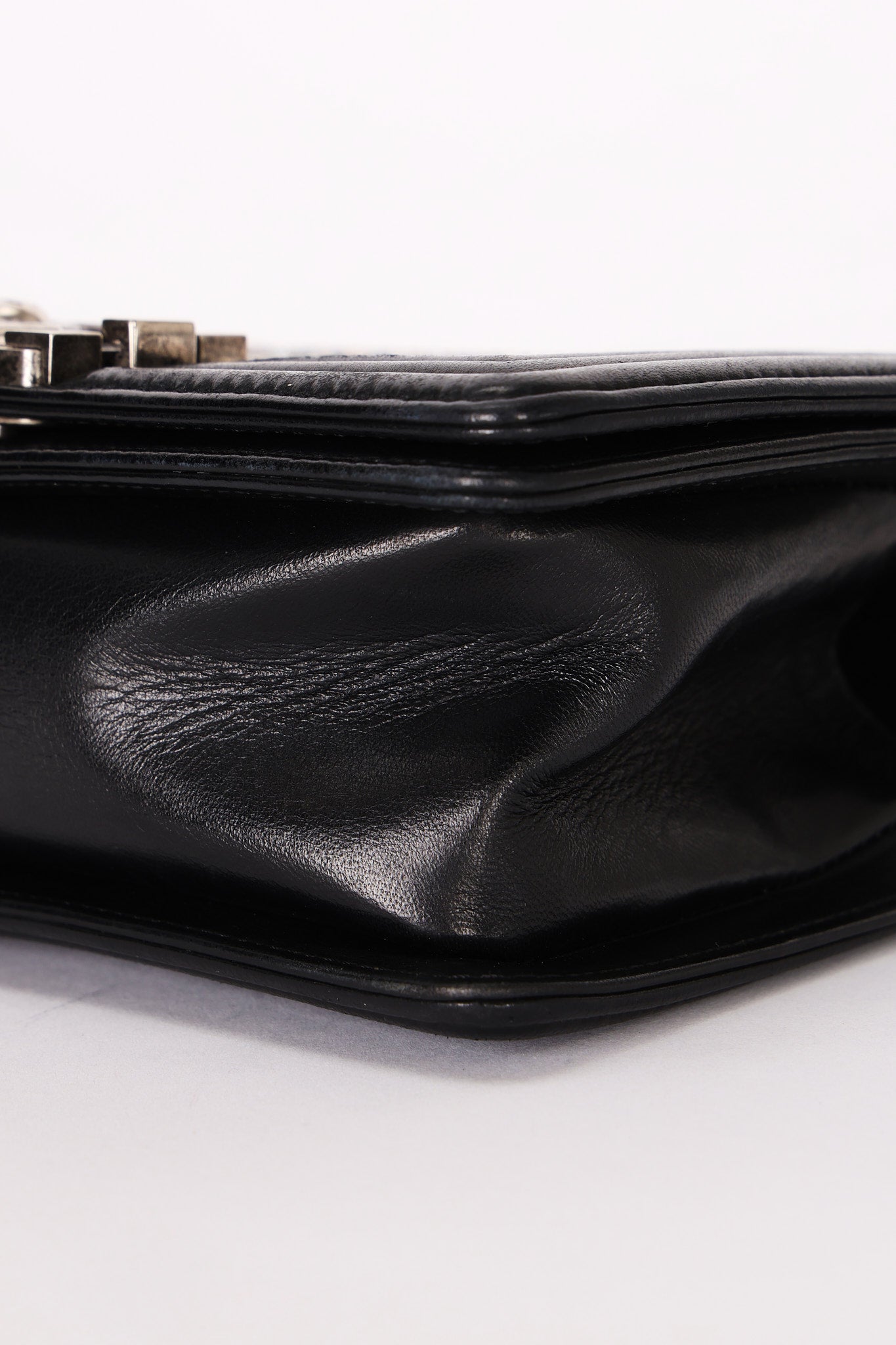 Chanel Strass Rhinestone Small Boy Bag Black Lambskin RHW