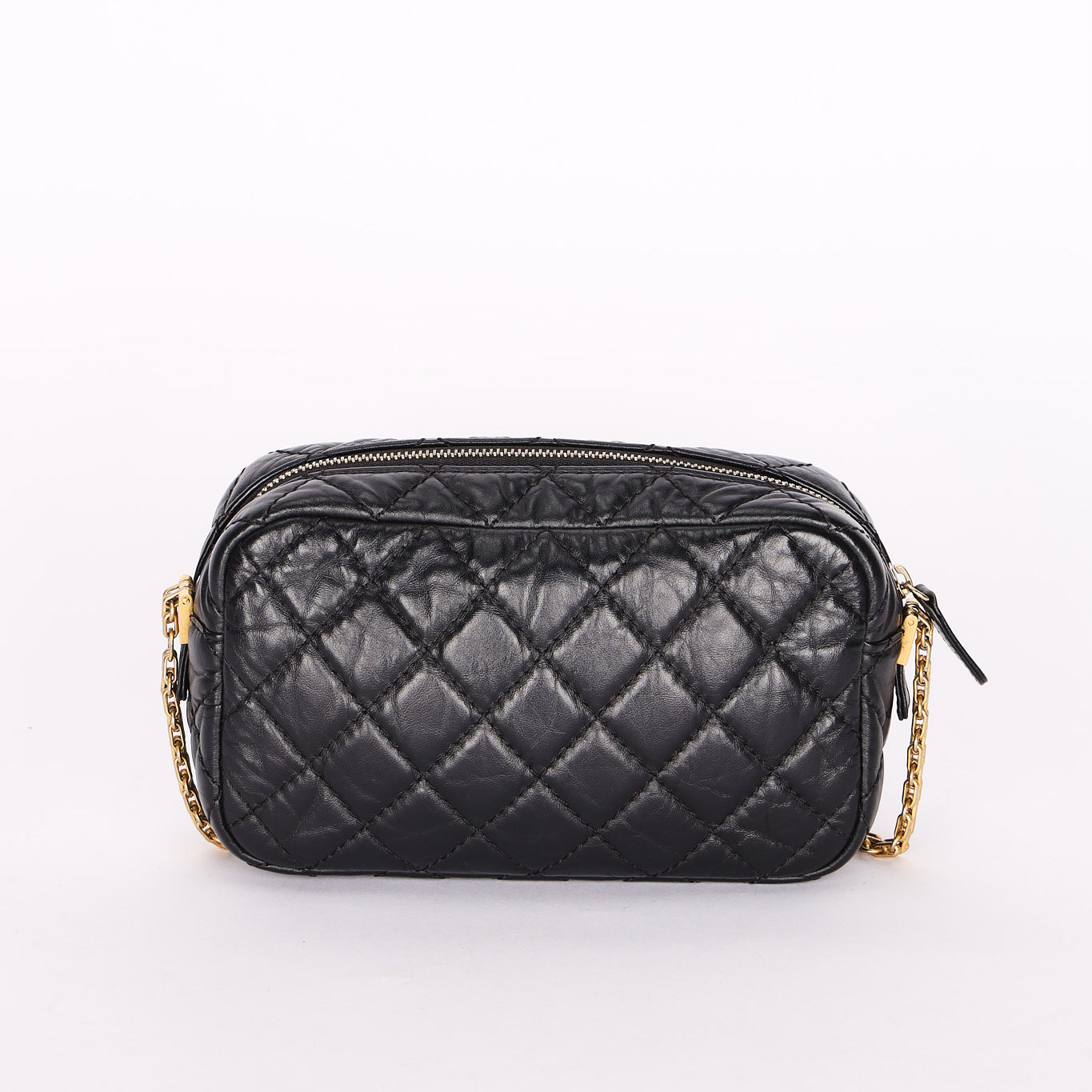 Chanel Lucky Charms Mini Camera Bag Black Aged Calfskin AGHW