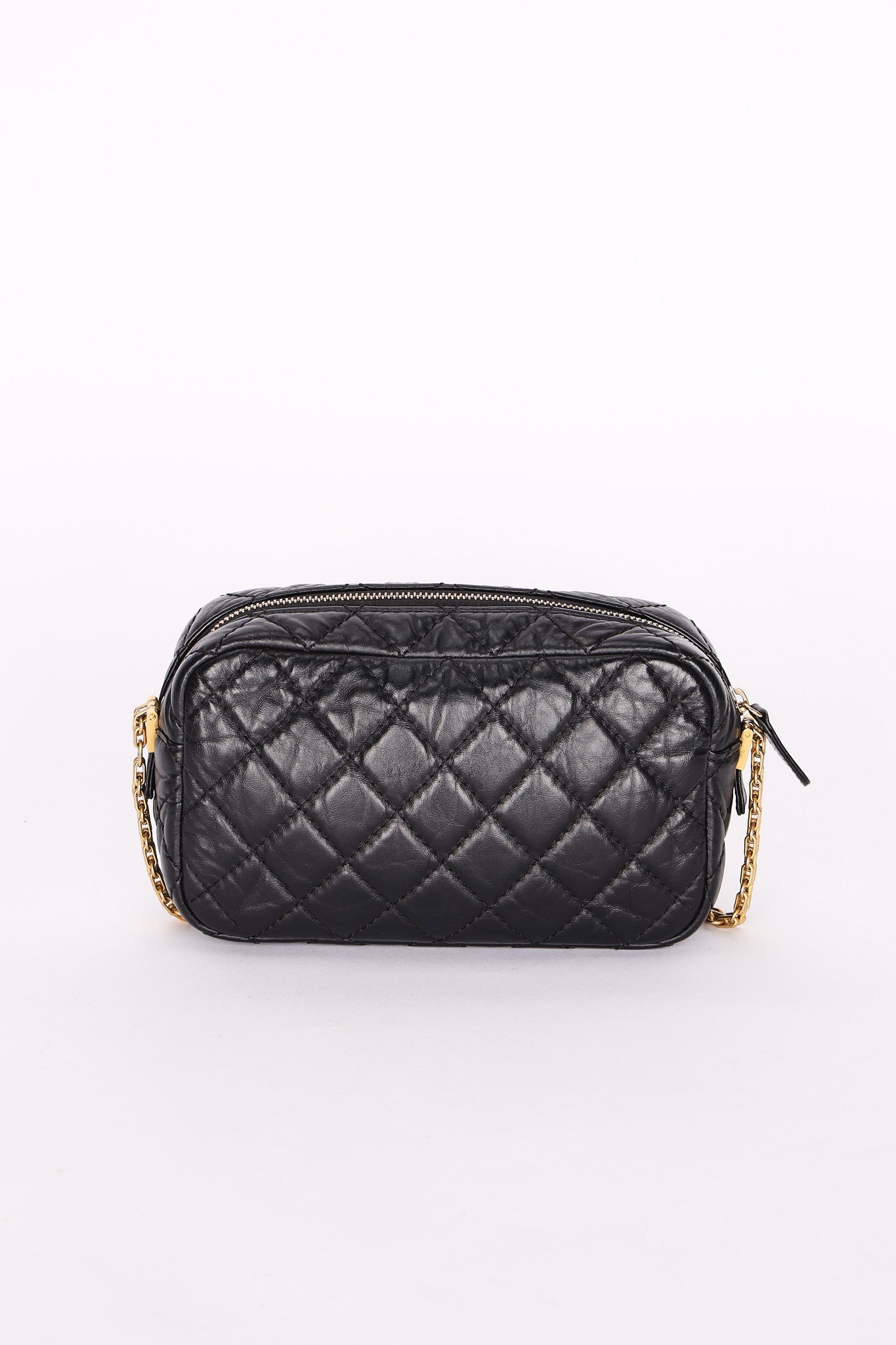 Chanel Lucky Charms Mini Camera Bag Black Aged Calfskin AGHW