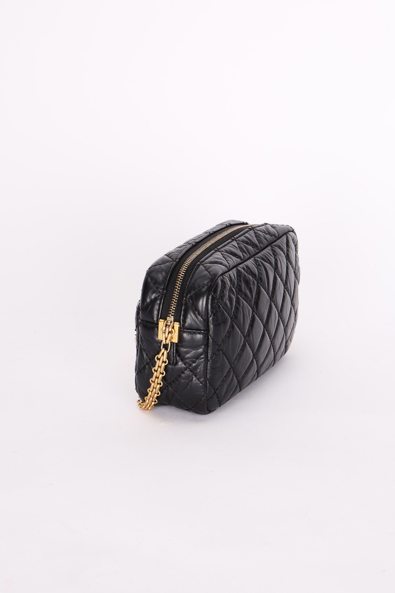 Chanel Lucky Charms Mini Camera Bag Black Aged Calfskin AGHW