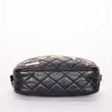 Chanel Lucky Charms Mini Camera Bag Black Aged Calfskin AGHW