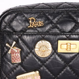 Chanel Lucky Charms Mini Camera Bag Black Aged Calfskin AGHW