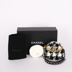 Chanel Tweed 19 Round Clutch w/ Chain Pouch MMHW