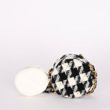 Chanel Tweed 19 Round Clutch w/ Chain Pouch MMHW