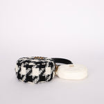 Chanel Tweed 19 Round Clutch w/ Chain Pouch MMHW