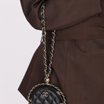 Chanel Chain Around Round Clutch with Chain Black Lambskin CGHW