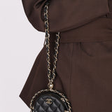Chanel Chain Around Round Clutch with Chain Black Lambskin CGHW