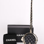 Chanel Chain Around Round Clutch with Chain Black Lambskin CGHW