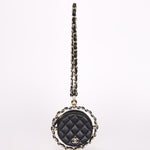 Chanel Chain Around Round Clutch with Chain Black Lambskin CGHW