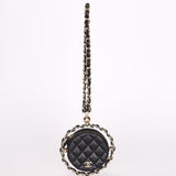Chanel Chain Around Round Clutch with Chain Black Lambskin CGHW