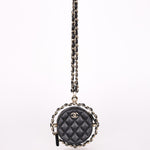 Chanel Chain Around Round Clutch with Chain Black Lambskin CGHW