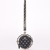 Chanel Chain Around Round Clutch with Chain Black Lambskin CGHW