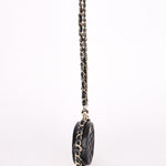 Chanel Chain Around Round Clutch with Chain Black Lambskin CGHW