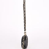 Chanel Chain Around Round Clutch with Chain Black Lambskin CGHW