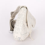Christian Dior X Daniel Arsham Newspaper Print Saddle Crossbody Bag