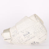 Christian Dior X Daniel Arsham Newspaper Print Saddle Crossbody Bag