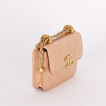 Chanel Mini Bag Beige Calfskin AGHW