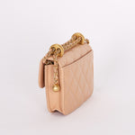 Chanel Mini Bag Beige Calfskin AGHW