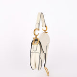 Dior Mini Saddle Bag White
