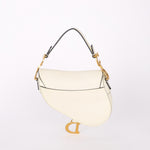 Dior Mini Saddle Bag White