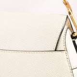 Dior Mini Saddle Bag White
