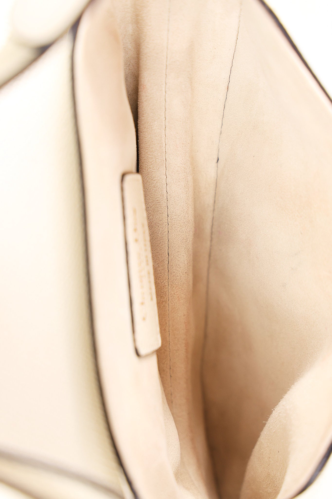 Dior Mini Saddle Bag White