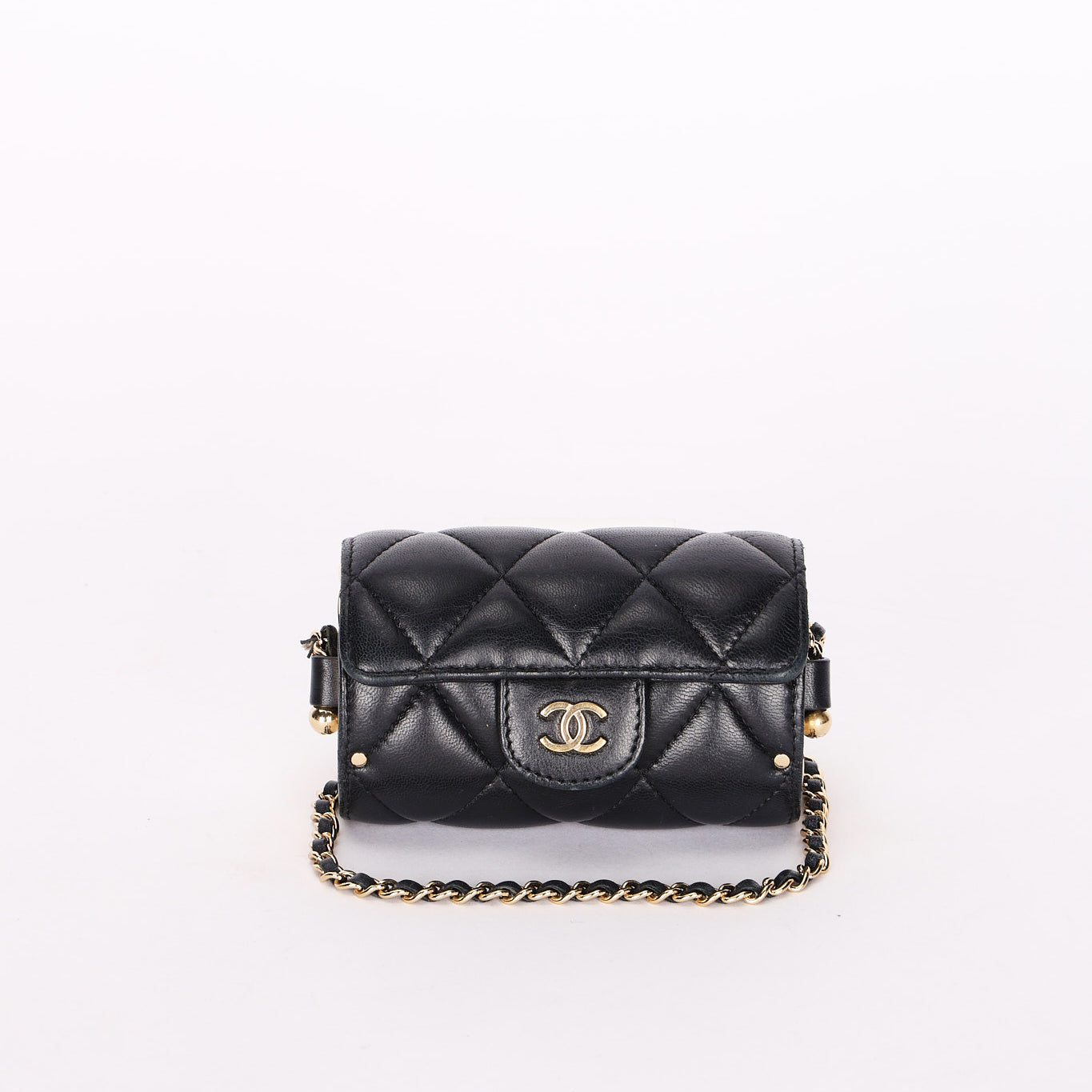 Chanel Mini Bag Black Lambskin GHW
