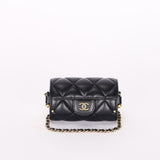 Chanel Mini Bag Black Lambskin GHW