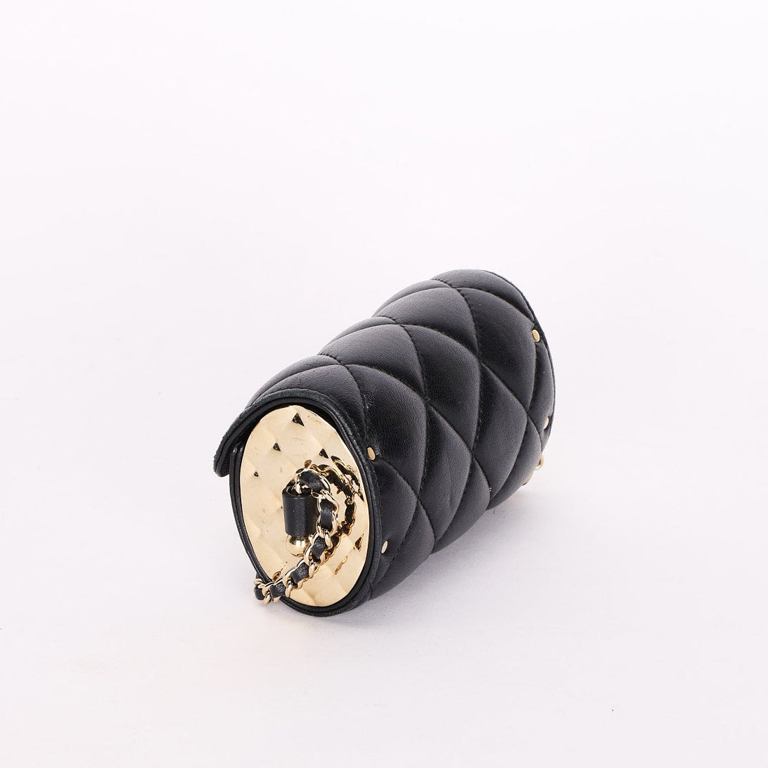 Chanel Mini Bag Black Lambskin GHW