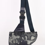 Christian Dior x Peter Doig Medium Camouflage Denim Saddle Bag