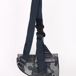 Christian Dior x Peter Doig Medium Camouflage Denim Saddle Bag