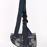 Christian Dior x Peter Doig Medium Camouflage Denim Saddle Bag