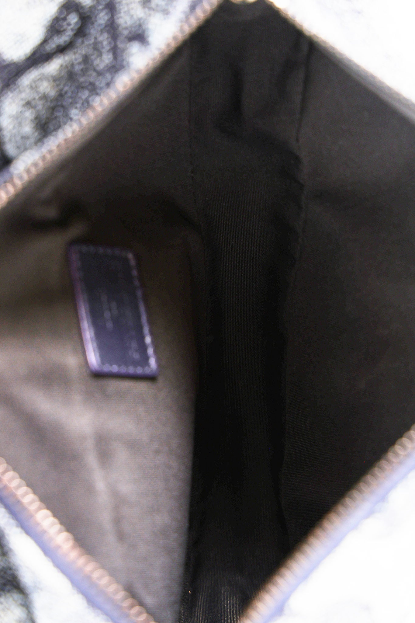 Christian Dior x Peter Doig Medium Camouflage Denim Saddle Bag