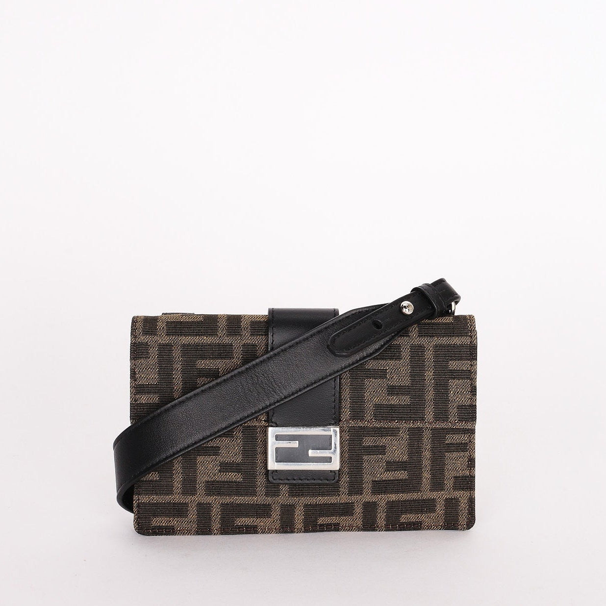 Fendi Zucca Convertible Baguette Pouch