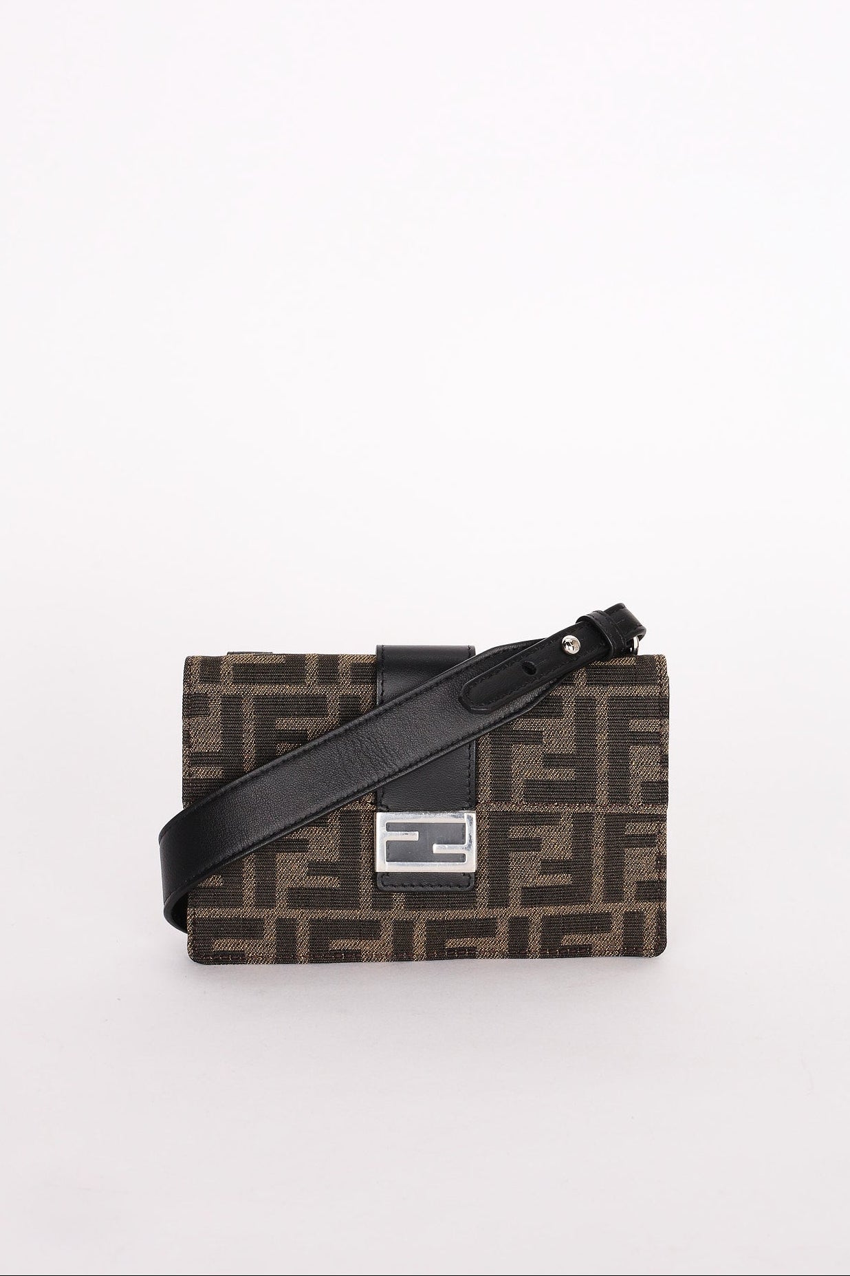 Fendi Zucca Convertible Baguette Pouch