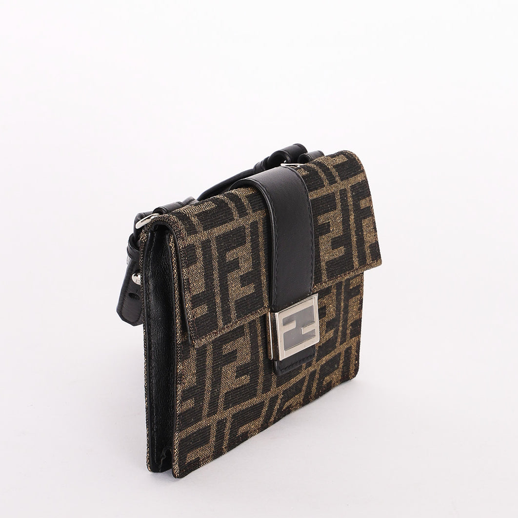 Fendi Zucca Convertible Baguette Pouch