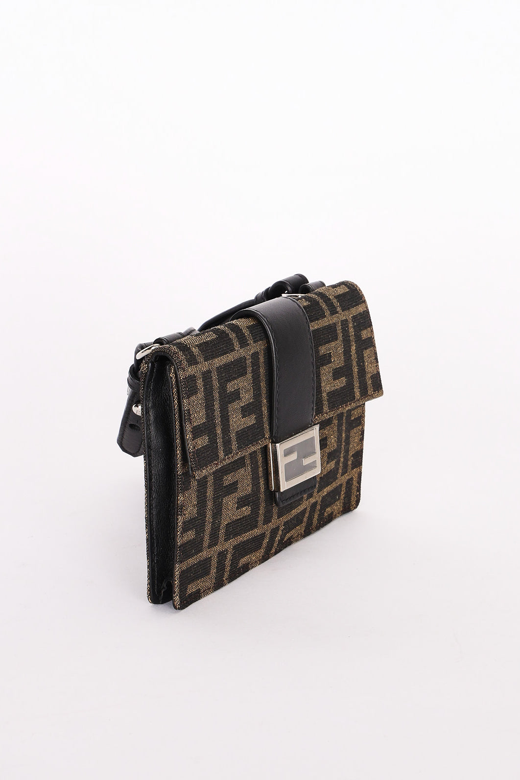 Fendi Zucca Convertible Baguette Pouch