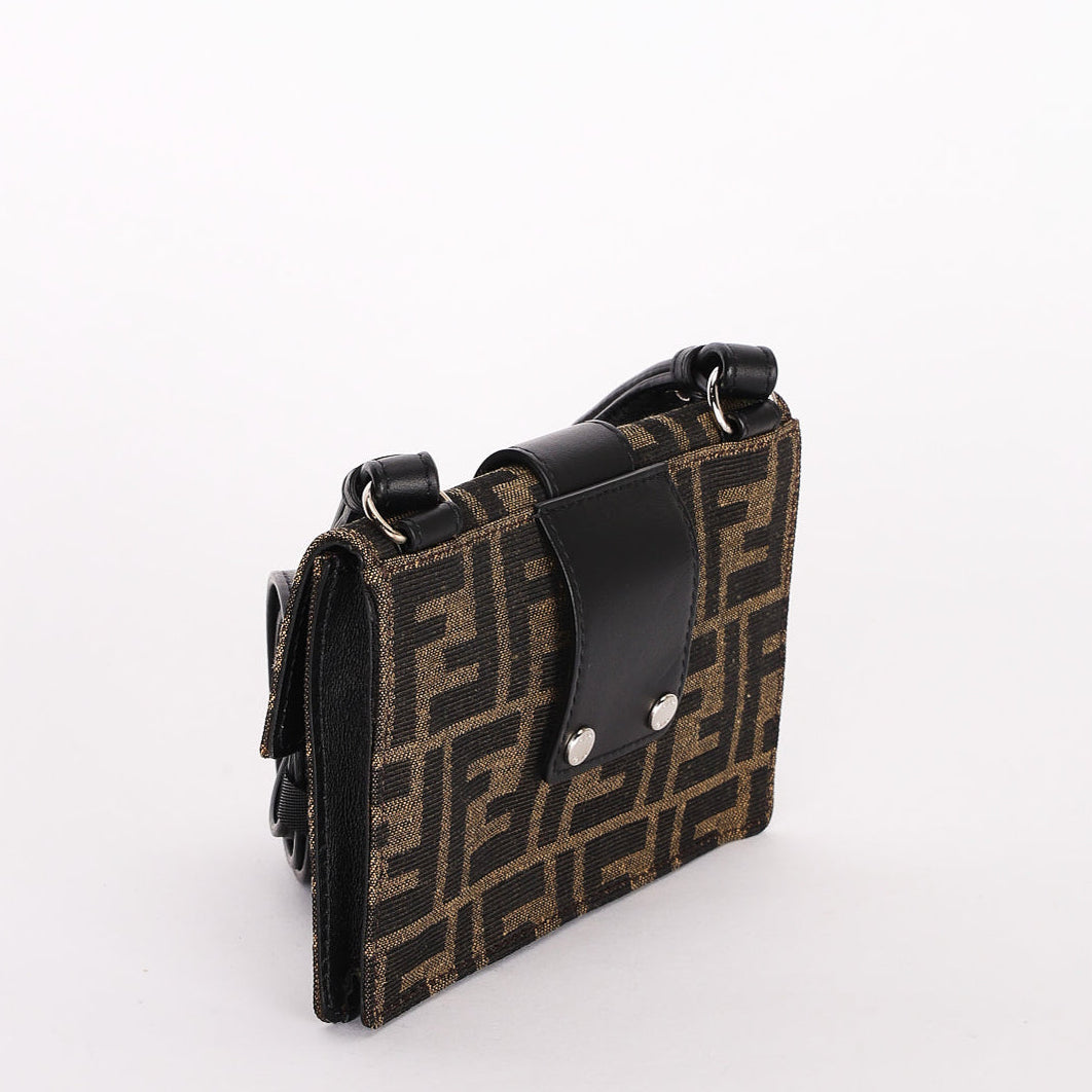 Fendi Zucca Convertible Baguette Pouch