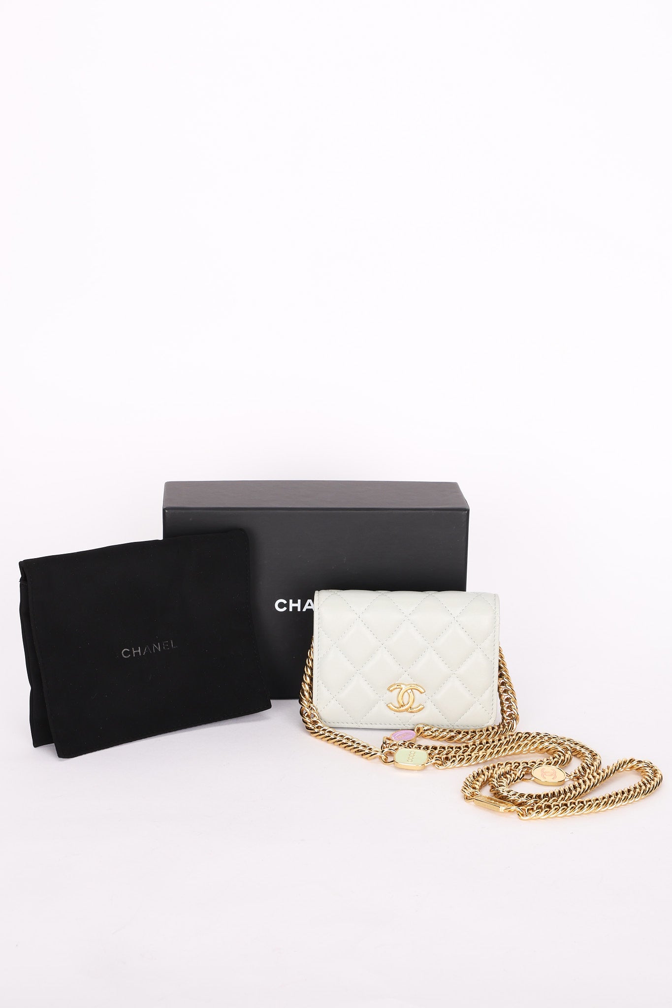 Chanel Bag Light Blue Lambskin AGHW