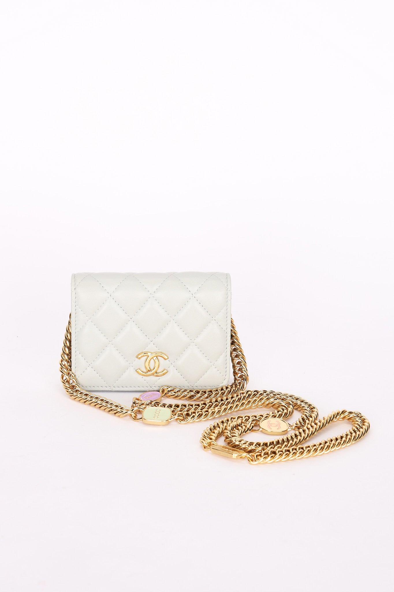 Chanel Bag Light Blue Lambskin AGHW