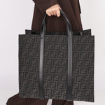 Fendi Zucca Jacquard Shopper Bag