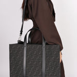 Fendi Zucca Jacquard Shopper Bag